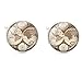 Produktbild ODETOJOY 2pcs/Set Messing Manschettenknöpfe Herrenmanschettenknopfe Weltkarte Globus Hemd Für Hochzeit Wedding Herren Silberfarbene