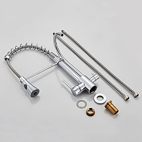 Grifo mezclador para fregadero de cocina con manguera extraíble 5