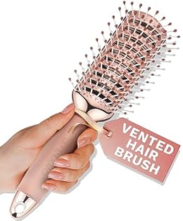 Lily England Vent Hairbrush for Women, Fast Blow Drying Hair Brush, Rose