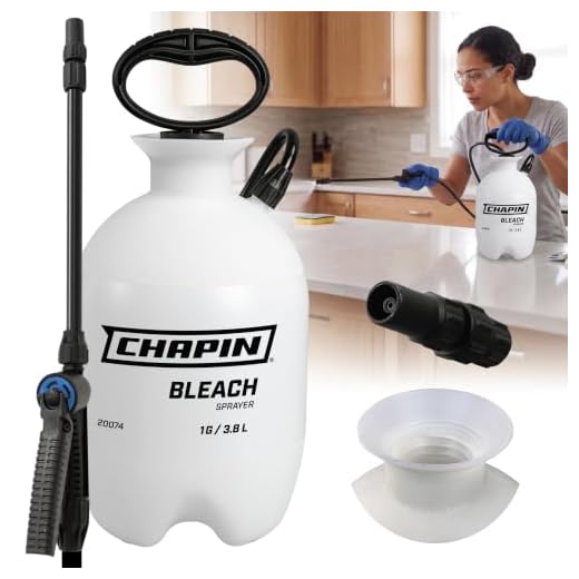 Chapin International Chapin 20074 1-Gallon Bleach Sprayer with Spray Shield, with Bonus, Transulent White