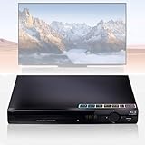1080p-DVD-Player (Regionalcodefrei), HDMI-DVD-Player, Englische Benutzeroberfläche/Erkennt Alle Regionen, Mit HDMI-Kabel, Fernbedienung Und USB-Eingang, Unterstützt DVD-, CD- Und VCD-Wiedergabe
