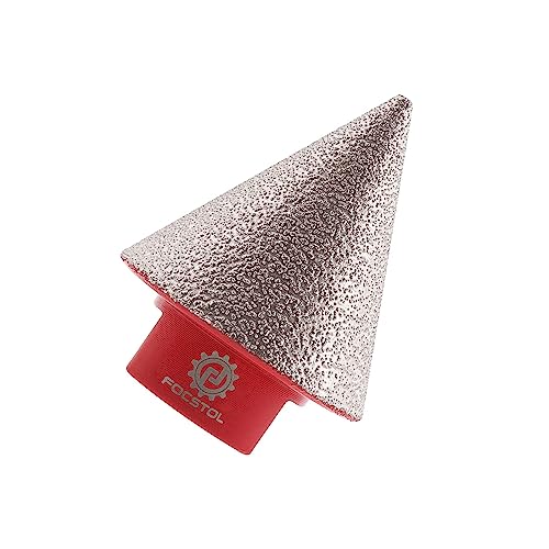 Brocas Chaflán Biselado Diamante 35mm - FOCSTOL Fresa Diamante para Agrandar y dar Forma Orificios Existentes en Azulejos para Porcelánico Cerámica Mármol Granito M14 Rosca