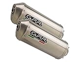 Hergestellt in Italien GPR A.32.SAT zugelassener Auspuff SATINOX kompatibel mit Aprilia Pegaso Strada 650 2005 2006 2007 2008 2009