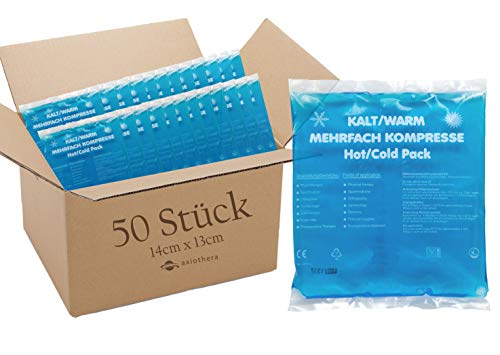 Kalt-warm Kompressen 14x13 cm - 50 kompakte Gel-Kissen zur Schmerzlinderung Cover