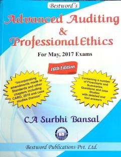 Buy Advanced Auditing and Professional Ethics - CA Final - May 2017 ...