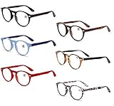 KOOSUFA Klassische Nerd brille Herren Damen Lesebrillen Hochwertiger Kunststoffrahmen, Voll Rahmen Brillengestell mit Harzlinse.