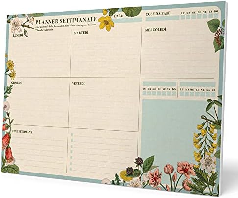 Kokonote Japanese A4 Desk Pad with Daily, Weekly and Monthly Calendar - Desktop Planner - Desktop Note Pad - 54 Undated Tear Off Sheets - 8.3 x 11.7 inches - To Do List