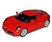 Welly Alfa Romeo 4C Coupe rosso dal 2014 ca 1/43 1/36-1/46 modello Auto