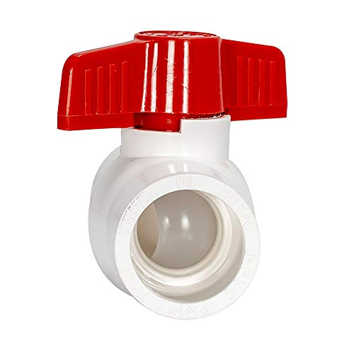 Eastman 1 Inch Slip Schedule 40 Pvc Quarter Turn Ball Valve, Brass Plumbing Fitting, 20115 #TOP4