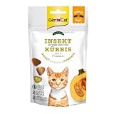 GimCat Crunchy Snacks Insekt mit Kürbis - Knuspriges und proteinreiches Katzenleckerli - 1 Beutel (1 x 50 g) ...