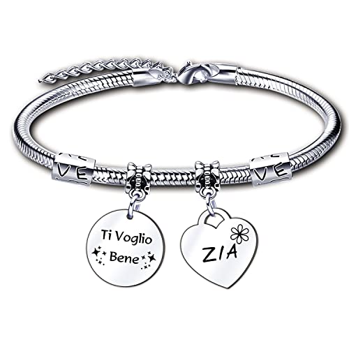 ZYMGUO Regali di Zia Bracciale Donna con Ciondolo
