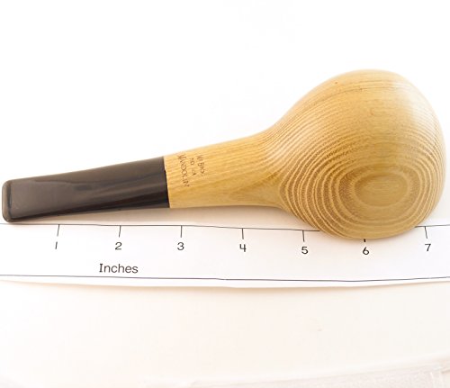 Mr. Brog Tobacco Pipe - Model No: 308 Madoline - Natural Grain - Hand Made from Top Quality Ash Woodblock - Thumbnail 6