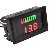 ARCELI Car Marine Moto LED Voltmetro digitale Voltmetro misuratore di carica batteria 72V ...