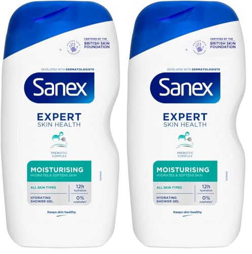 Image of Sanex Moisturising Shower Gel, 450ml (Pack of 2)