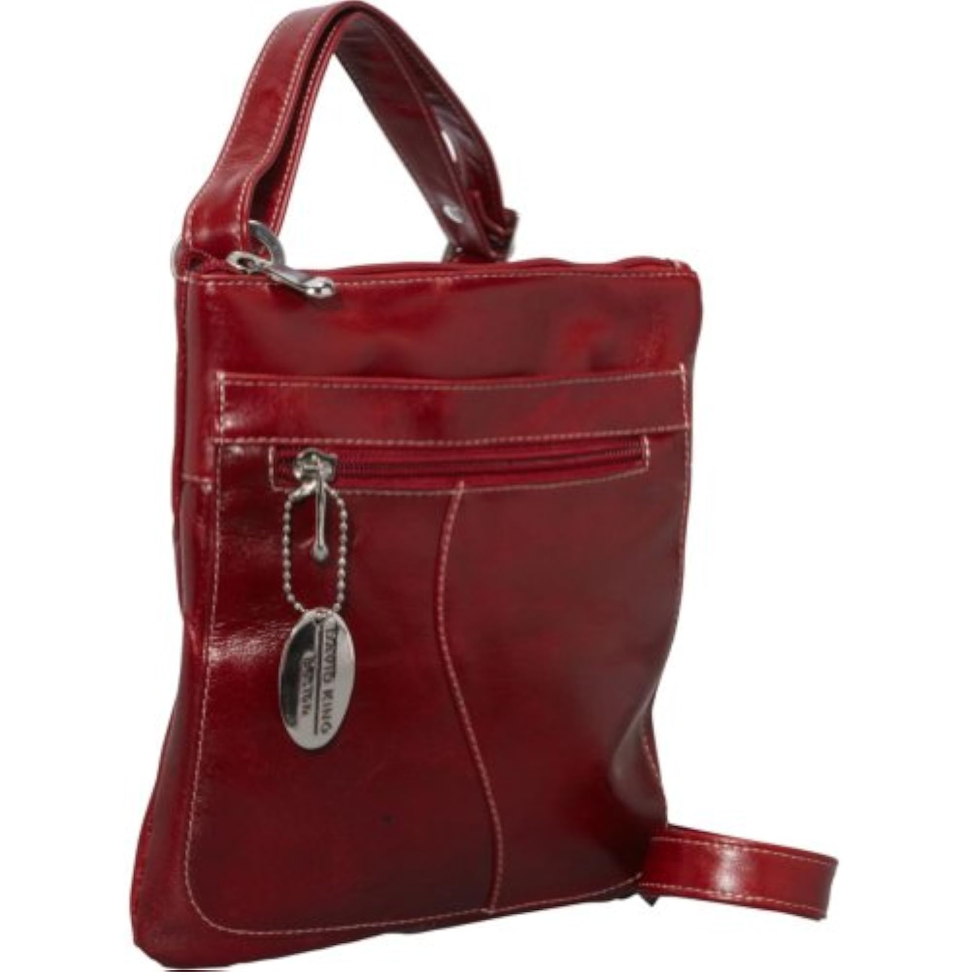 Florentine Slender Shoulder Bag, Honey Red