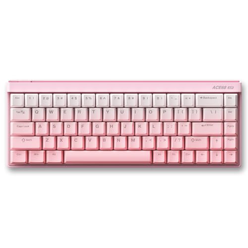 MCHOSE Ace 60 PRO Gaming Keyboard 60 Percent, Hall Effect Keyboard Wired, Magnetic Switch Keyboards Rapid Trigger, 8K Polling Rate, Adjustable Actuation Point, RGB Lighting, HotSwap, White 6