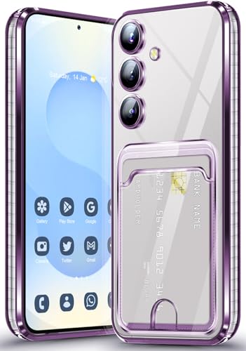 Coque Samsung S25 Plus antichoc fine en silicone violet pour protéger