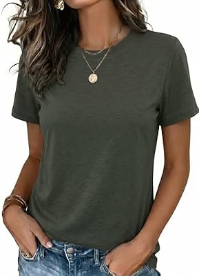 Zeagoo Womens T Shirt Short Sleeve Summer Tops Crewneck School Teachers Clothes Spring Beach Vacatio...