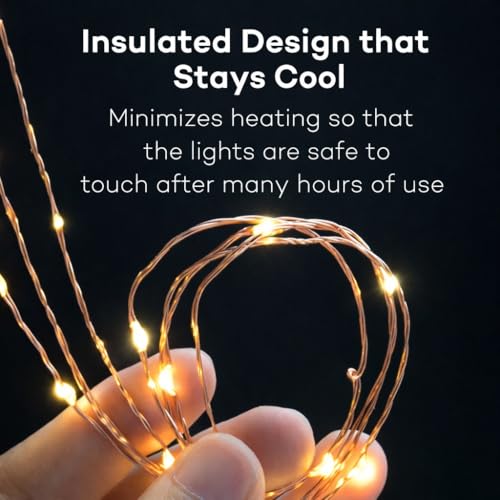 Image of Lexton 5 Meter LED Copper String Light | USB Powered Fairy Lights | Decorative Lights for Diwali, Festival, Home, Balcony & Outdoor Decoration (Yellow, Pack of 1)