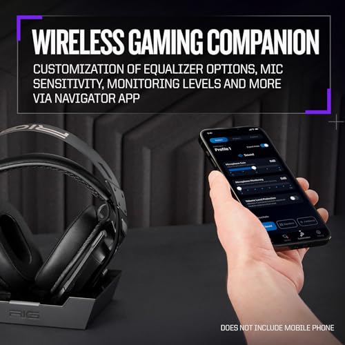 RIG 900 MAX HX Universal Dual Wireless Headset 2.4GHz / Bluetooth - Licensed for Xbox Series X|S, Xbox One – Works with PS5, PS4, PC, Switch, Android, iPhone - Charging Base - Dolby Atmos by RIG - Image 9