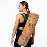 Lumberjack Plaid Cork Yoga Mat Bag – Fits Mats Up to 72" Long and ½" Thick (Approx. 4.25" Rolled Diameter) – 24" Carry Bag with Adjustable Strap, Front + Interior Zip Pockets