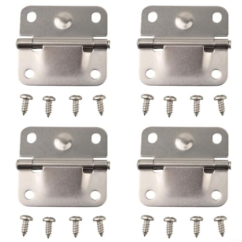 Cooler Replacement Hinges Stainless Steel for Coleman Ice Box - Metal Hinge Repair Kit with Screw Set 2x2 Inch