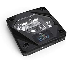 Bykski CPU-FIRE-ON-I CPU Water Cooling Block w/Temp Digital Display - Black w/ 5v Addressable RGB RBW LGA 115x / 20xx