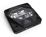 Bykski CPU-FIRE-ON-I CPU Water Cooling Block w/Temp Digital Display - Black w/ 5v Addressable RGB (R
