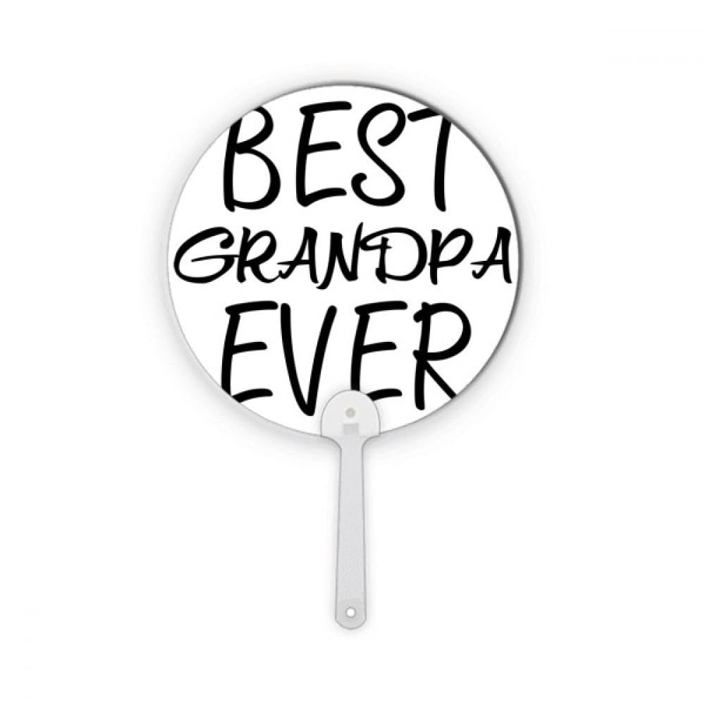 Éventail rond Best Grandpa Ever pour rester au frais au jardin