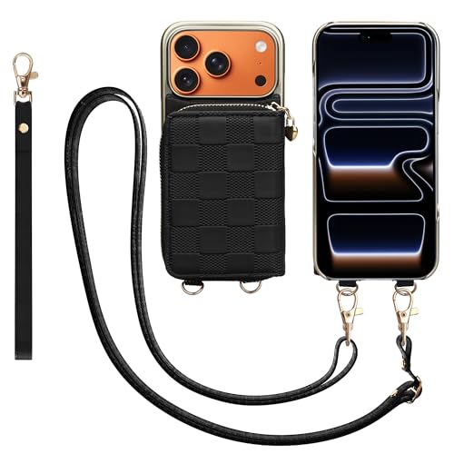 Étui iPhone 17 Pro avec blocage RFID : portefeuille cuir élégant et sécurisé à rabat