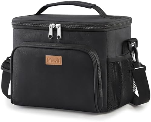 Lifewit Isolierte Kühltasche 9/15/27/32L, Lunchtasche, Kühlbox Faltbar | Thermotasche auslaufsicher, Tragetasche mit Schulterriemen, Leichte Lunchbag für Arbeit Reisen Büro Picknic
