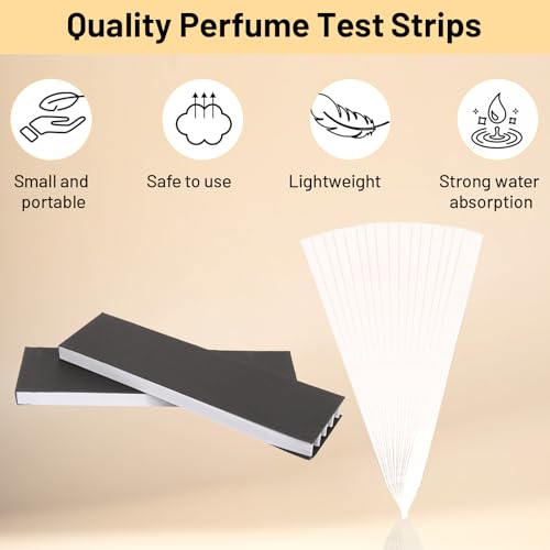 600 Stück Parfüm Teststreifen, Duft Tester Papier Einweg Parfüm Teststreifen Aromatherapie Dufttester Papier, Test Ätherisches Öle Parfüm für Parfüm Düfte Ätherische Öle Aromatherapie