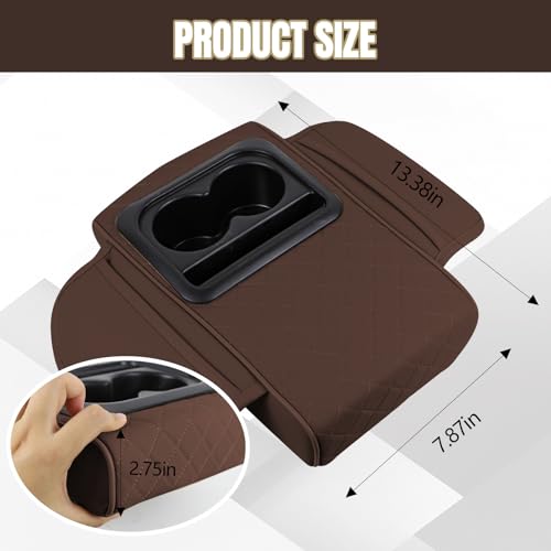 Hovom Car Center Console Cover, 4 in 1 Memory Foam Armrest Pillow by Hovom - Used condition - Image 2