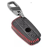 【Buena señal】 Estuche de cuero para llave de automóvil, llave remota Todos los botones, puertos, sensores mantienen la transmisión de la señal y la aceptación sin restricciones. No debe preocuparse por el bloqueo de la señal de la llave del automóvil.