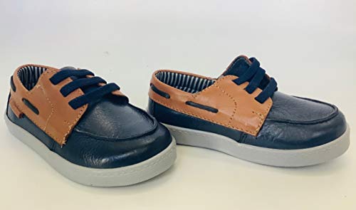 SAPATÊNIS LAROCHE COURO INFANTIL AZUL MARINHO 3557 TAMANHO:22;COR:AZUL