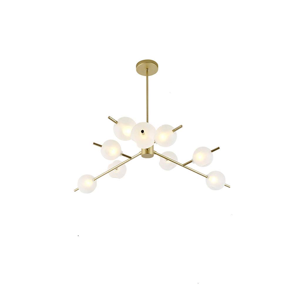 Lustre moderne luxueux 12 têtes pour illuminer un couloir sombre