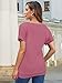 MOLERANI Women's Casual Short Sleeve Round Neck Loose Tunic T Shirt Blouse Tops, Pink, L