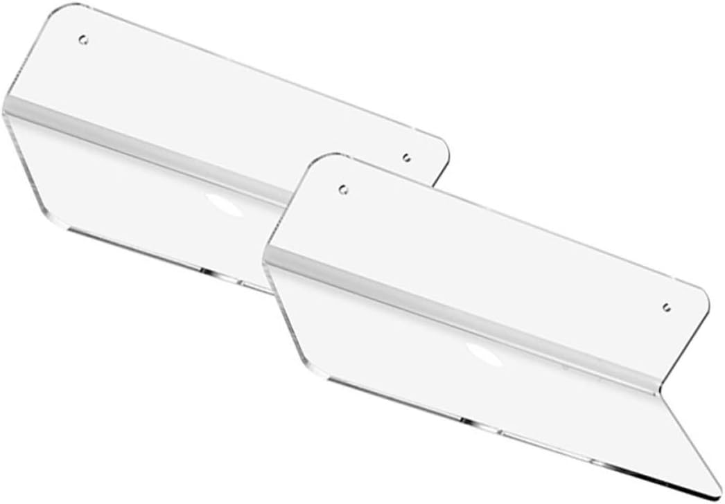 Wall-Mounted Acrylic Speaker Stand for Home and Kitchen, Large Bearing Capacity and Stable Design, Elegant White Audio Bracket for Small Objects,
