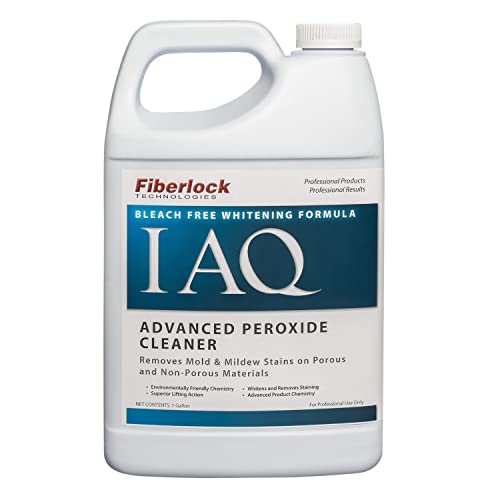 Fiberlock Advanced Peroxide Cleaner, 1 Gallon, Removes Stains from Mold & Mildew, Hydrogen Peroxide-Based Cleaner, Use on Porous & Non-Porous Surfaces