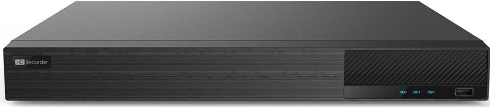 16 Channel 4K Hybrid 5-in-1 DVR for Security Camera System ED8216H5-FN, 16CH 4K TVI/AHD/CVI/Analog Camera, Additional 8CH IP, HDMI/VGA Output, Alarm, 2 SATA, Smart Search 24/7 Surveillance CCTV DVR