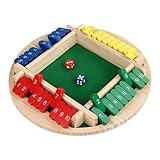 NevPuose Wooden Board Game – Dice Addition Challenge, Tabletop Strategy Game,...