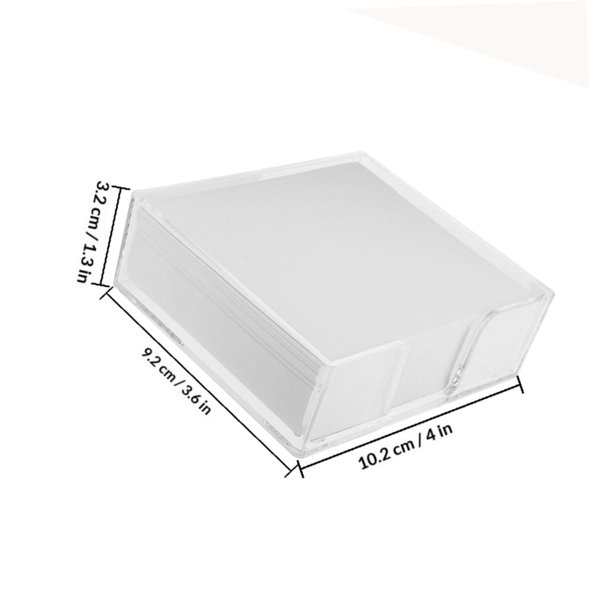 VILLFUL Memo Paper Pads 2pcs Non-stick Note Paper in Box, Convenient Portable Writing Pads for Office, Students, and School Supplies