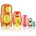 5 Pièces Poupées Gigognes en Bois Matriochka Motif Animal de Dessin Animé Poupées Gigognes Russes Poupée Russe Faite à Main pour Jouets d'apprentissage Jouet de Noël Cadeau Décor de Chambre