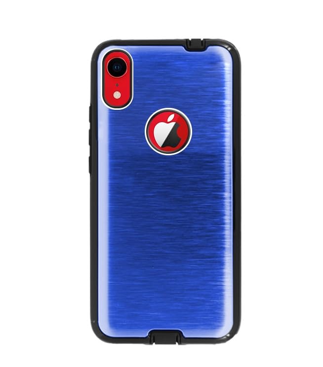 Max Power Digital Funda para móvil iPhone X/iPhone XS Carcasa de Aluminio Antigolpes Armadura Resistente Reforzada Dura Armor Case (iPhone X/iPhone XS, Azul)