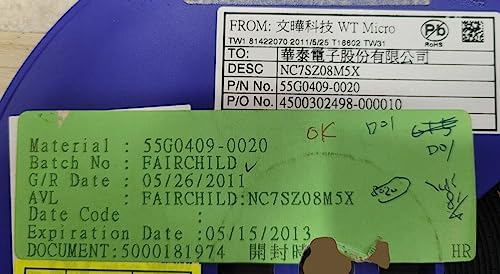 (1 PC) NC7SZ08M5X Compatible with Fairchild IC GATE and 1CH 2-INP SOT23-5