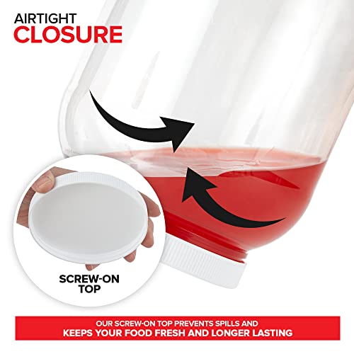 Stock Your Home One Gallon Clear Plastic Jars #TOP22