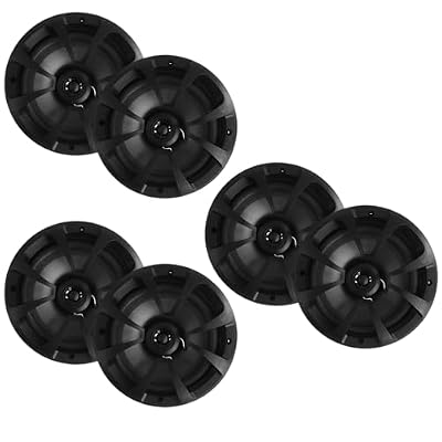 ENIPEDITA 3 Pairs 2 Way Coaxial Car Audio Speakers, Enhanced Bass Response, Black Car Loudspeaker, Full Range Speakers, Easy Installation and Powerful Sound(6.5")