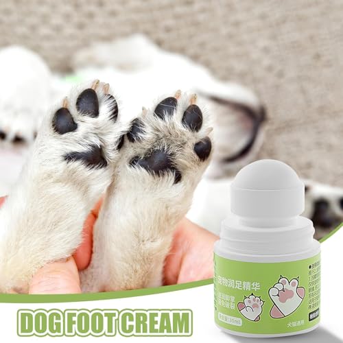 Generisch Balsam für die Ballen von Hunde, 30ml Pflegeöl für rissige Hunde, Natürliche Krallenpflege für Katzen bei rissigen