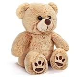 LotFancy Teddybär Kuscheltier 20cm, Kleines Stofftier Teddy, Braun