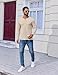 COOFANDY Henley Long Sleeve Shirts for Men T Shirts Casual Stylish Fall Tees Casual Button Collar Undershirt Lightweight Top